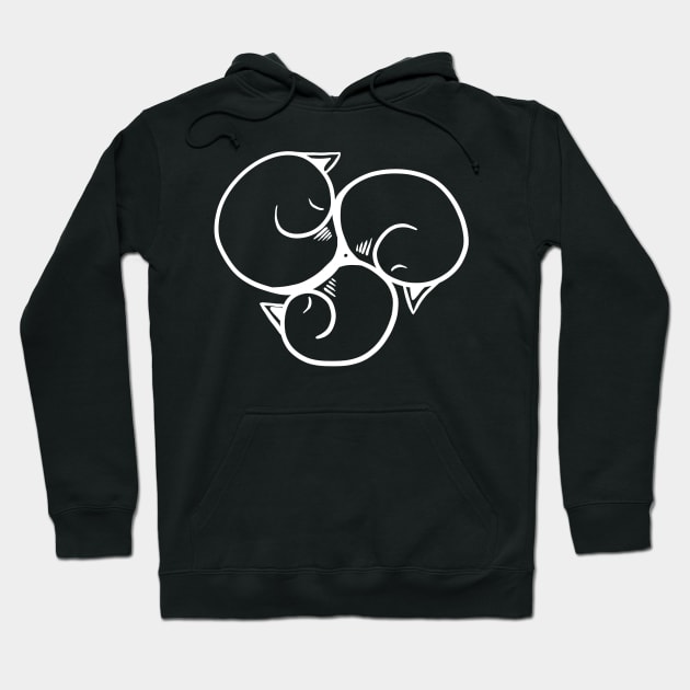 Cat Calming Sigil - White Hoodie by CozyEasel